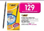 BIC Cristal Easy Glide Pen-Per Pack