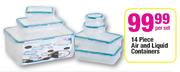 14 Piece Air & Liquid Containers-Per Set