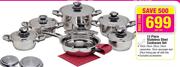 Tissolli 12 Piece Stainless Steel Cookware Set