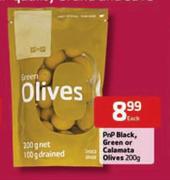 PnP Black, Green Or Calamata Olives-200g Each