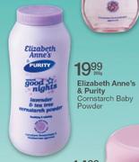Elizabeth Anne's & Purity Cornstarch Baby Powder-200g