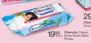 Cherubs Classic Extra Moist Baby Wipes-80's/72's