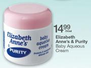 Elizabeth Anne's & Purity Baby Aqueous Cream-350ml