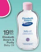 Elizabeth Anne's & Purity Baby Oil-200ml