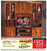 Andora 3 Piece Wall Unit