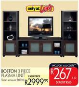 Boston 3 Piece Plasma Unit