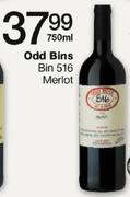 Odd Bins Bin 516 Merlot-750ml