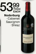 Nederburg Cabernet Sauvignon/Shiraz-750ml Each
