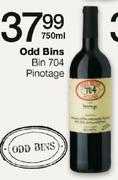 Odd Bins Bin 704 Pinotage-750ml