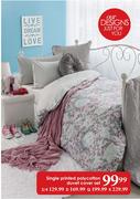 Single-Printed Polycotton Duvet Cover Set