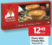 Penny Wise Frozen Pies-2's Each
