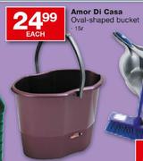 Amor Di Casa Oval-Shaped Bucket-15Ltr Each