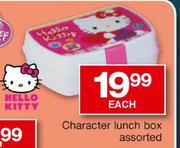 Character Lunch Box Assorted-Each
