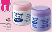 Elizabeth Anne's & Purity Baby Aqueous Cream-350ml Each
