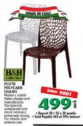 H&H Collection Pluto Polycarb Chairs Each