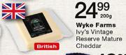 Wyke Farms Ivy's Vintage Reserve Mature Cheddar-200gm