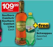 Southern Comfort/Southern Comfort Lime-750ml Each