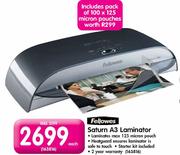 Fellowes Saturn A3 Laminator-Each