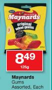 Maynards Gums Assorted-125g Each