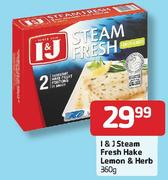 I&J-Steam Fresh Hake Lemon & Herb-360g