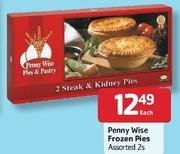 Penny-Wise -Frozen Pies Assorted-2's Each