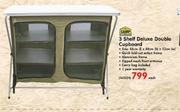 Camp Master 3 Shelf Deluxe Double Cupboard-Each