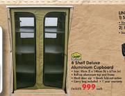 Camp Master 8 Shelf Deluxe Aluminium Cupboard-Each