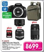 Canon 600D Triple Lens Value Kit-Per Kit