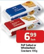 PnP Salted Or Wholewheat Crackers-100Gm
