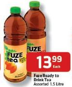 Fuze Ready To Drink Tea-1.5 Ltr Each