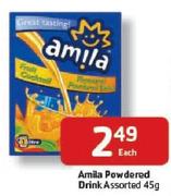 Amila Powdered Drink-45gm Each