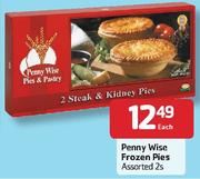 Penny Wise Frozen Pies-2's Each