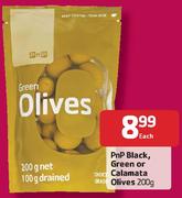 Pnp Black,Green Or Calamata Olives-200gm Each