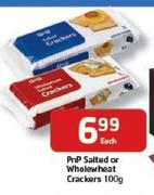 PnP Salted Or Wholewheat Crackers-100g Each