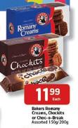 Bakers Romany Creams, Chockits Or Choc-O-Break Assorted-150g/200g Each