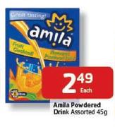 Amila Powdered Drink Assorted-45g Each