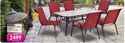 Terrace Leisure 7 Piece Manor Textilene Patio Set-Per Set