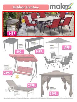 garden table and chairs makro