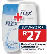 Revlon Flex Shampoo, Conditioner Or 2-In-1-250Ml