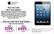 iPad Mini With Wi-Fi and Cellular-16GB Each