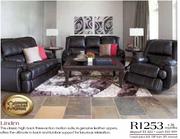 Linden Genuine Leather Lounge Suite-Each