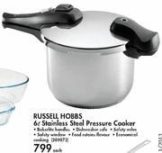 Russell Hobbs 6L Stainless Steel Pressure Cooker-Each