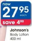 Johnson's Body Lotion-400ml Each