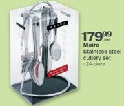 Mairo Stainless Steel Cutlery Set 24 Piece-Per Set
