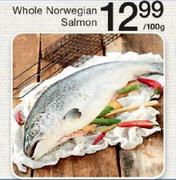 Whole Norwegian Salmon-Per 100gm