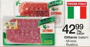 Citterio Salami Milano/Rustico-70gm Each