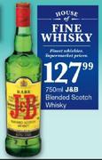 J & B Blended Scotch Whisky-750ml
