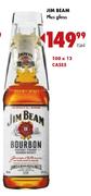 Jim Beam Whiskey-750ml Plus Glass