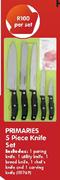 Primaries Knife Set-5 Piece Per Set