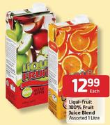 Liqui-Fruit 100% Fruit Juice Blend-1Ltr Each